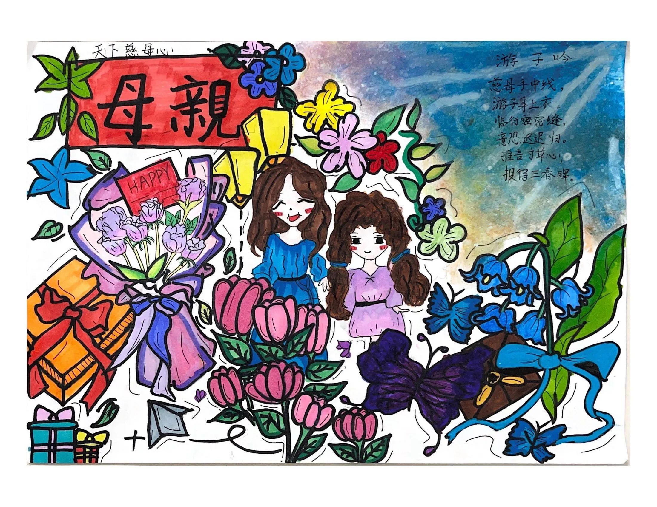 母亲节主题绘画《我眼中的妈妈》-第2张