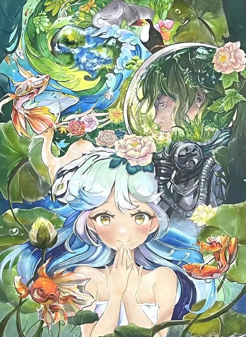 “爱护身边环境 呵护共同家园”世界地球日创意绘画-第2张