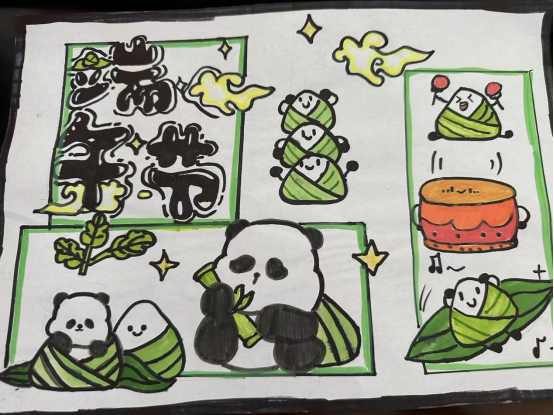 小学生端午节安康主题画简单漂亮-第3张