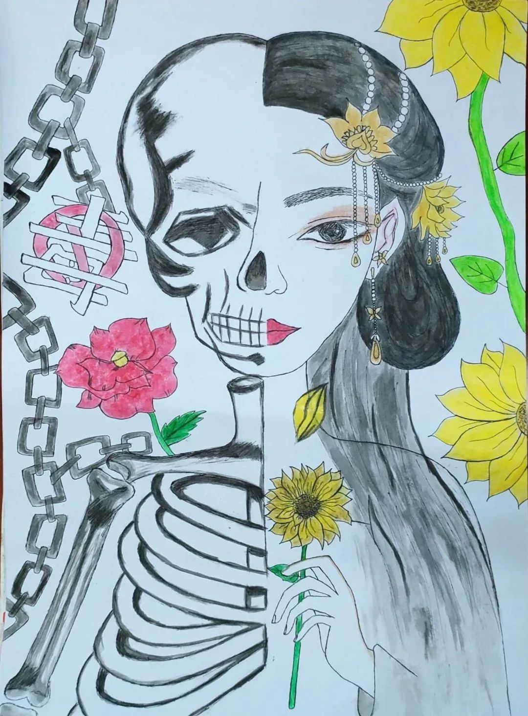 6张漂亮的“防毒心 禁毒梦”儿童绘画