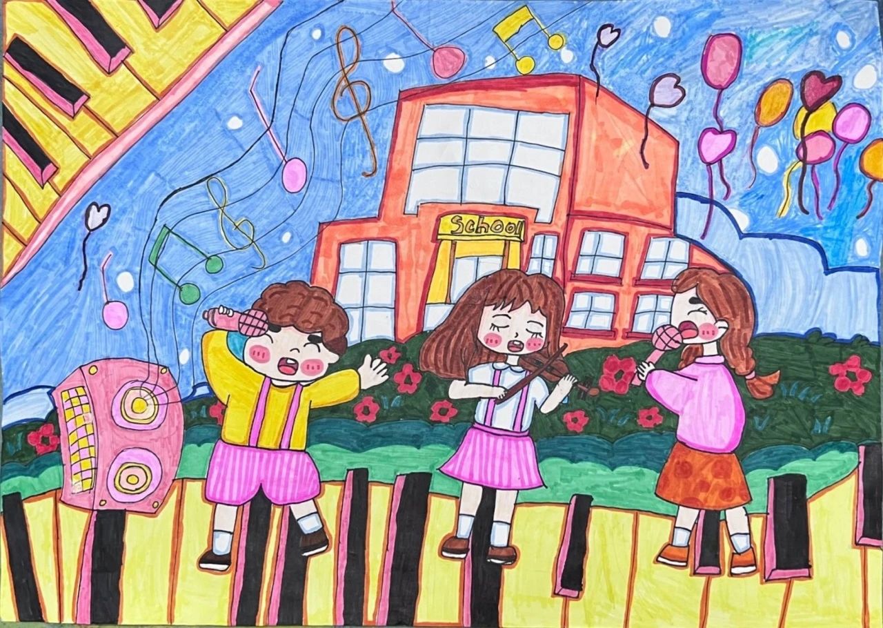 《五彩童画 趣绘六一》绘画作品-第5张