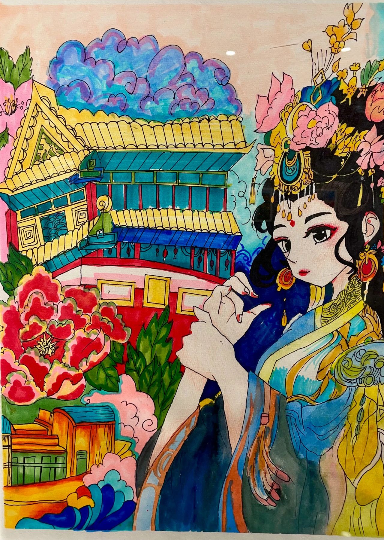 “童心向党 幸福成长”儿童节主题绘画图片-第3张