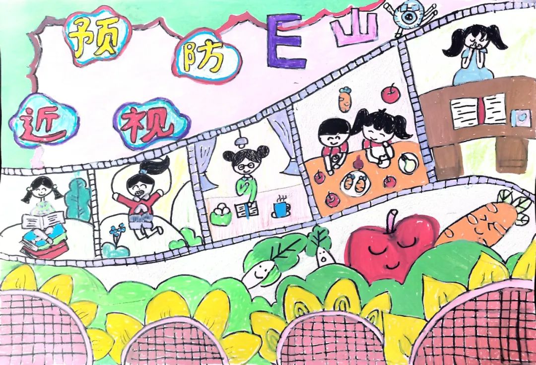 小学六年级爱眼护眼绘画精选-第2张