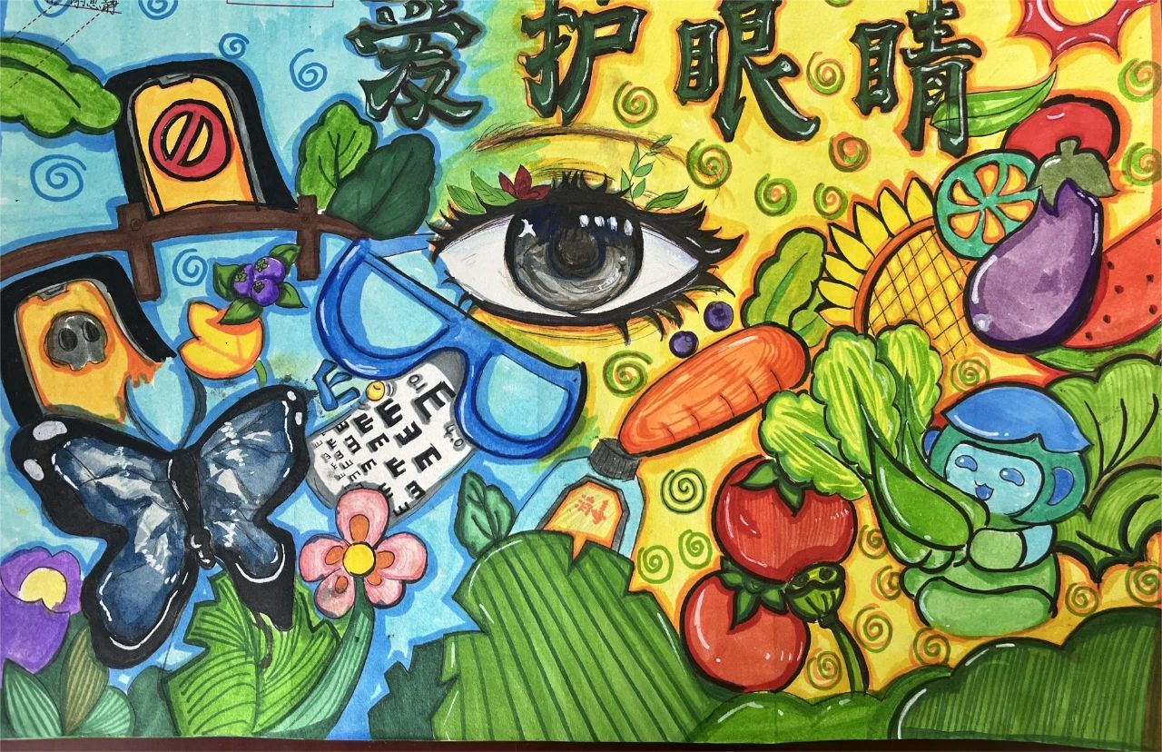 简单好看的《我的眼里只有你》绘画作品-第3张