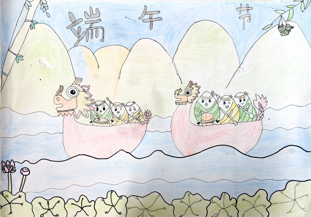 艾粽飘香 绘画传情——小学端午节主题绘画展-第3张