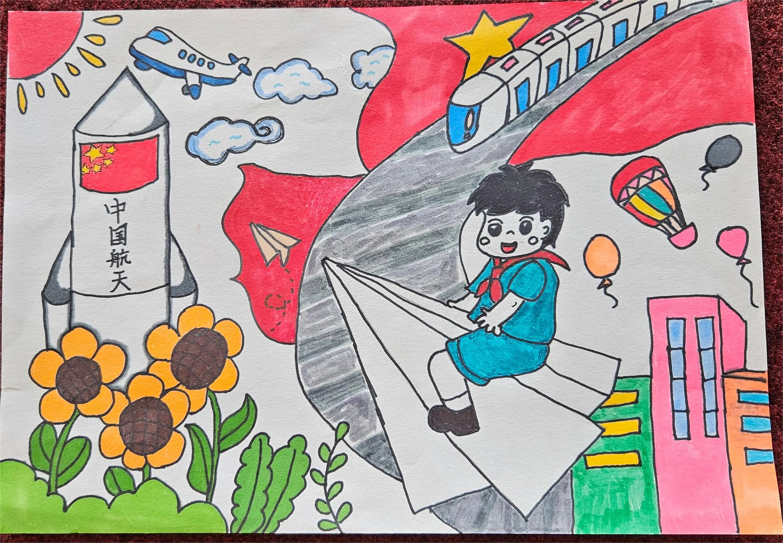 “强国有我 少年逐梦”精选绘画作品-第3张