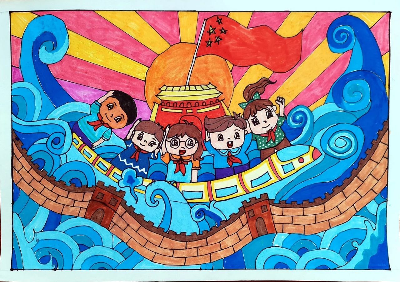 2024年新中国成立75周年绘画优秀作品-第2张