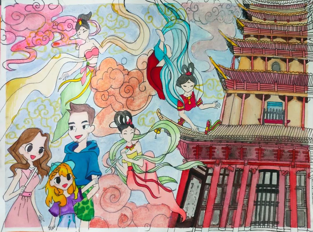 《弘扬美德 传承家风》小学生家风家训主题画-第6张
