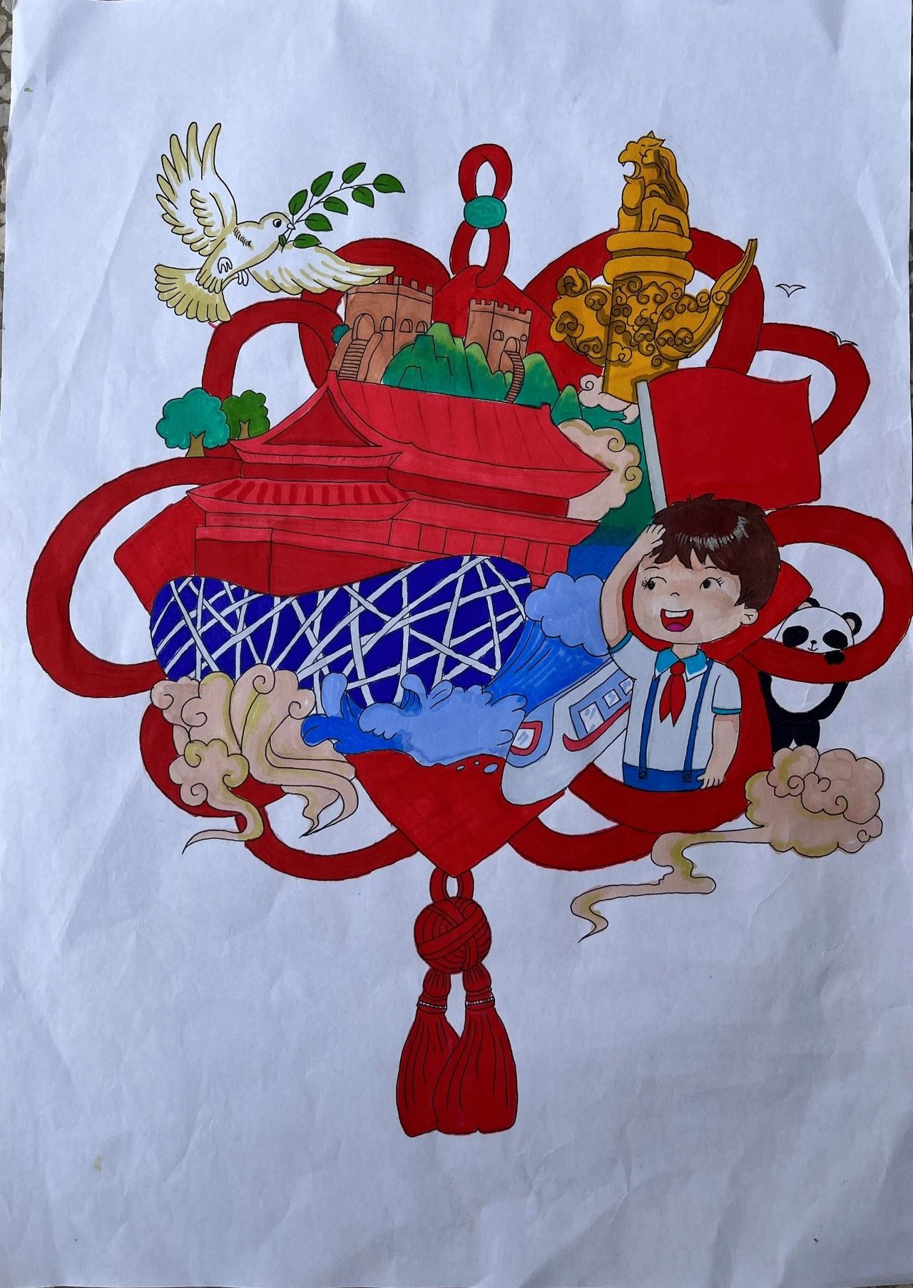 新中国成立75周年绘画作品“忆峥嵘岁月 颂盛世华章”-第5张