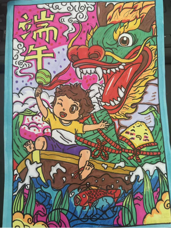 小学生端午节安康主题画简单漂亮（6张）