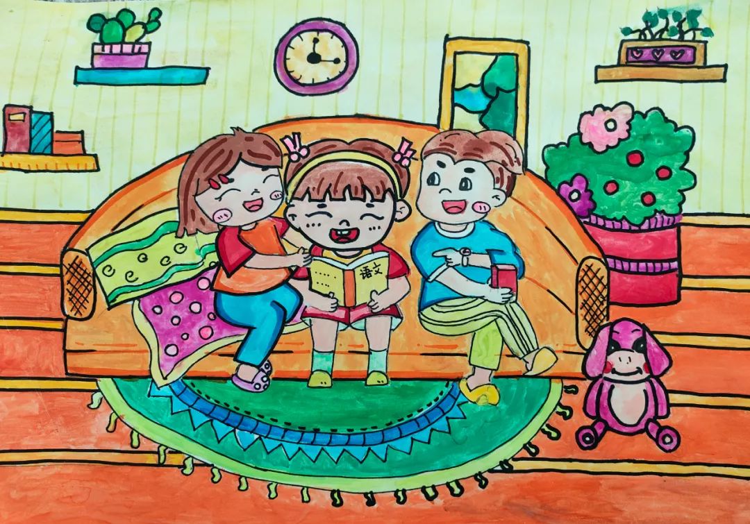 立家规 传家训 树家风主题儿童画-第3张