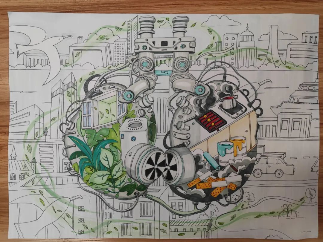 6·5世界环境日创意绘画作品展示-第3张