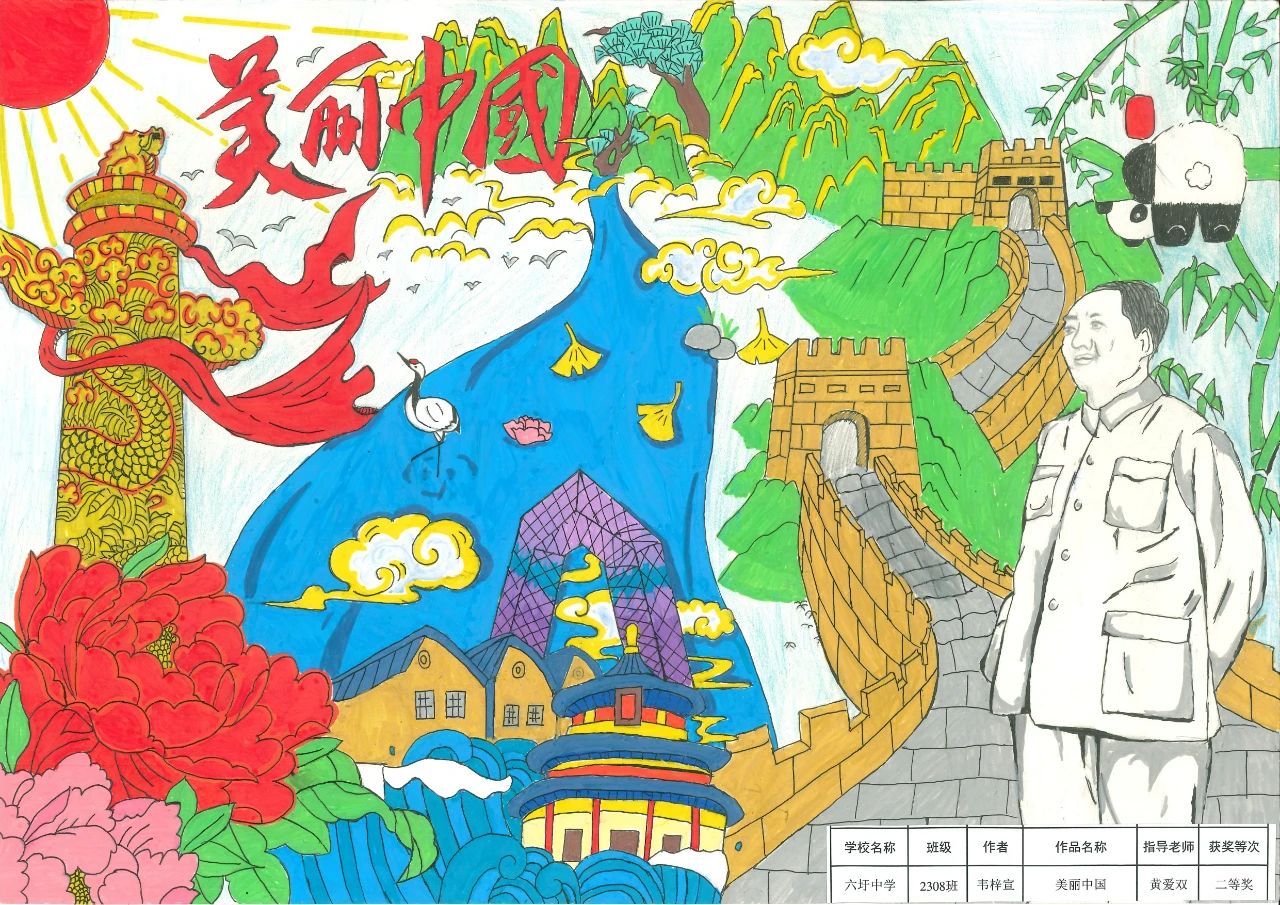 《守护绿水青山 共建美丽中国》六五环境日绘画精选-第4张
