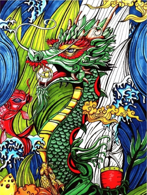 端午节主题的儿童画绘画作品大全-第7张