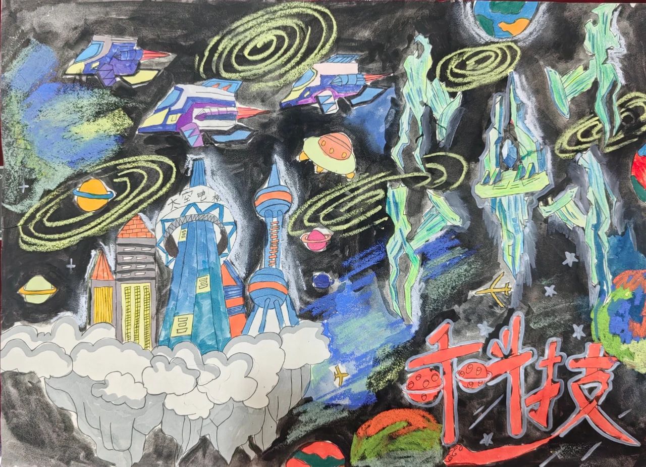 “童画家乡 多彩贵州”主题儿童画-第4张