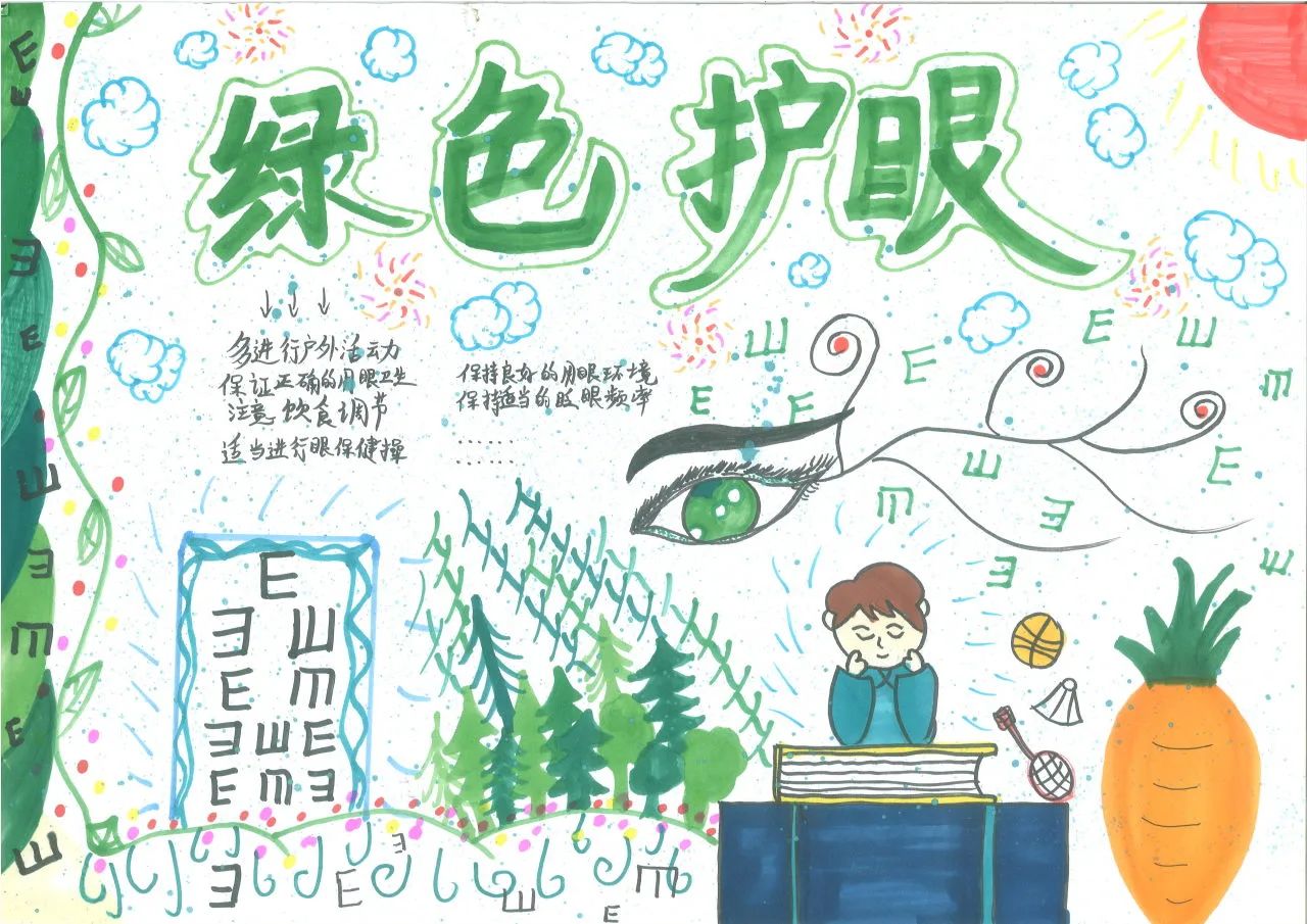 《小眼睛 大世界》——爱护眼睛 预防近视系列绘画-第4张