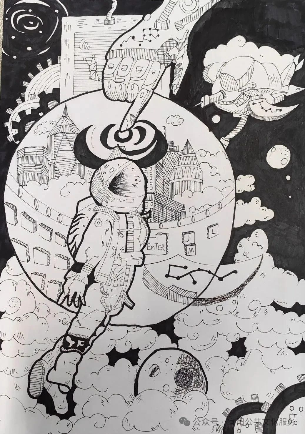 “守护美丽地球”世界地球日主题画-第2张