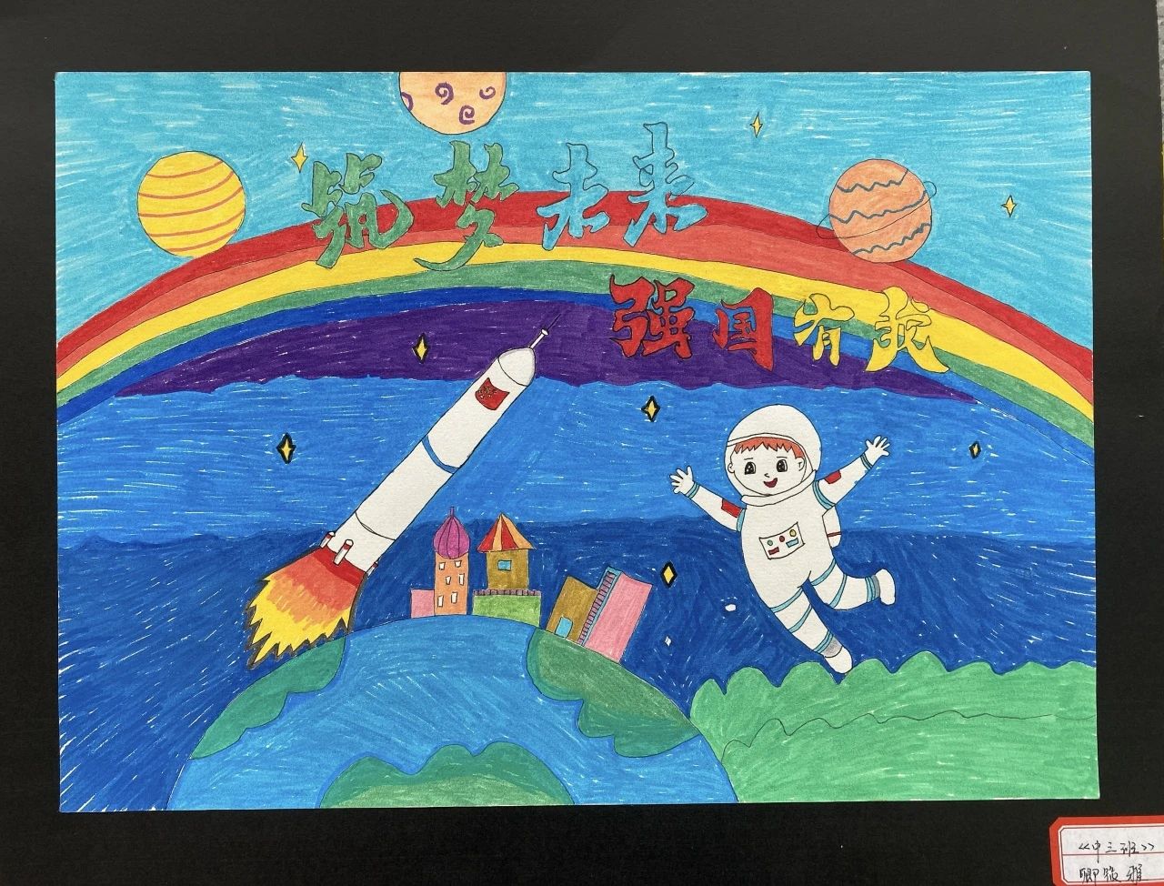“同心筑梦 强国有我”六一主题画画-第1张
