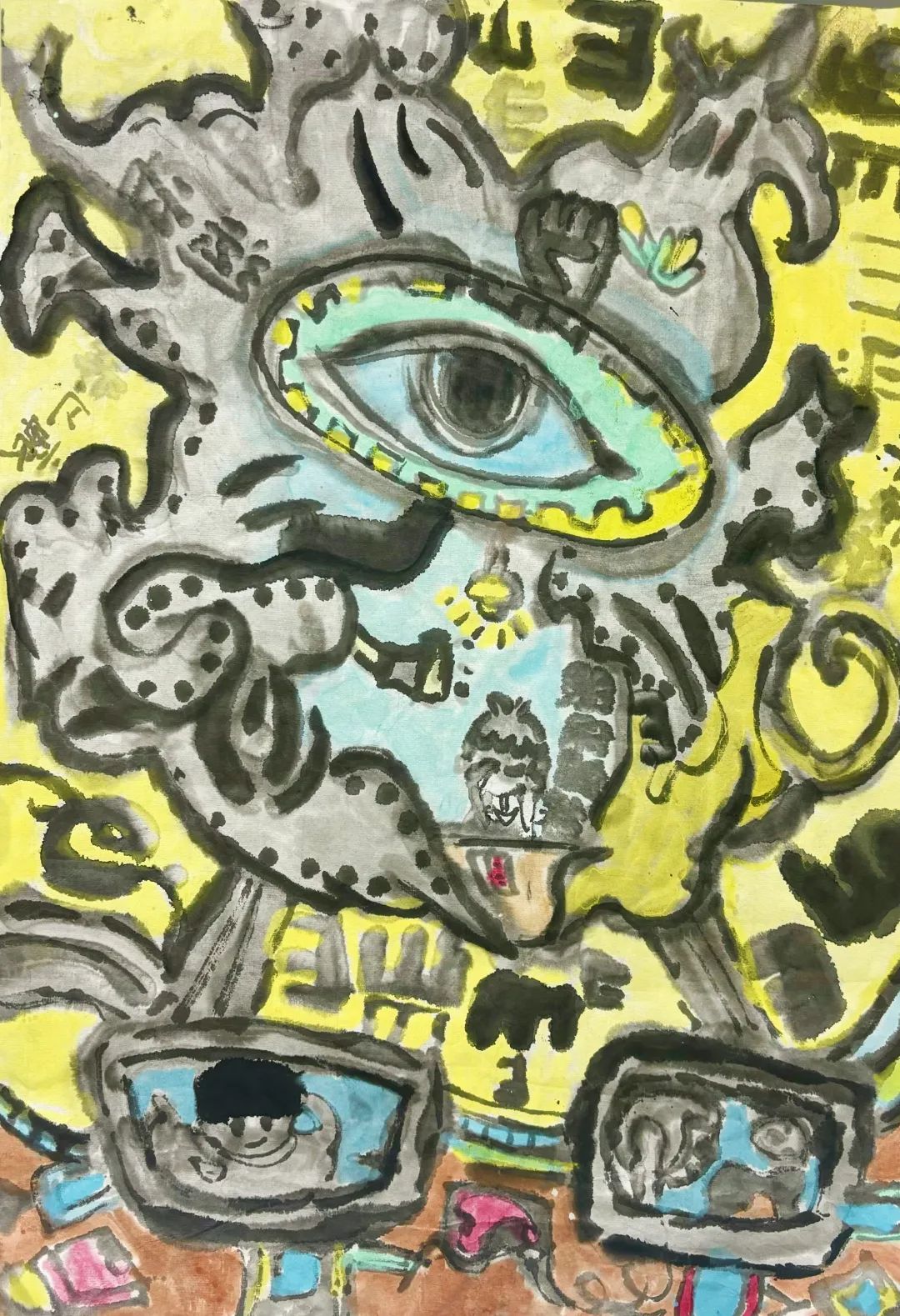 “爱眼小卫士 彩绘大未来”近视防控绘画作品0240613222042-第2张