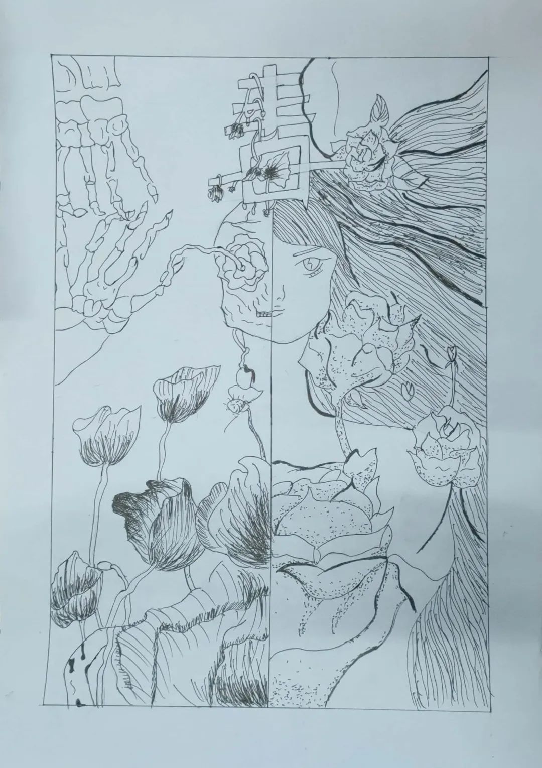 “护航青春 绿色无毒”6.26国际禁毒日绘画-第3张