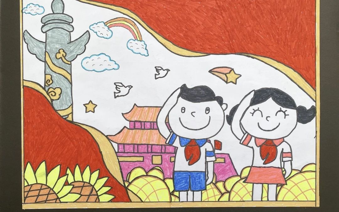 “童彩飞扬 筑梦未来”绘画比赛优秀作品-第5张
