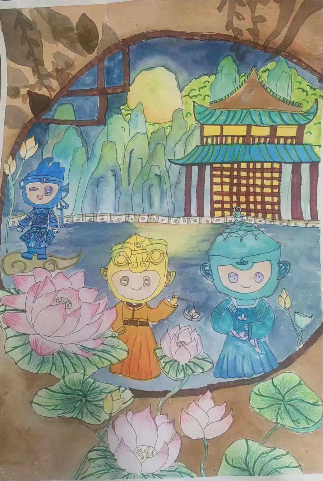 “爱眼小卫士 彩绘大未来”近视防控绘画作品-第5张