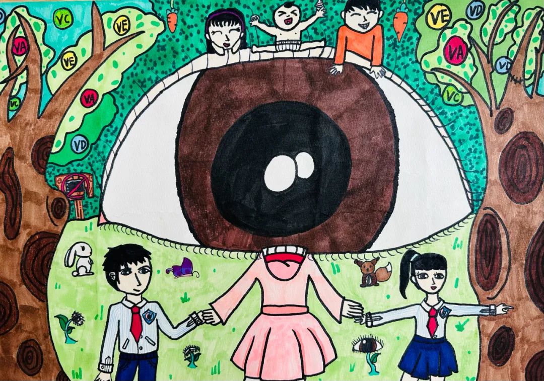 “6·6爱眼日”儿童画大赛作品精选7张