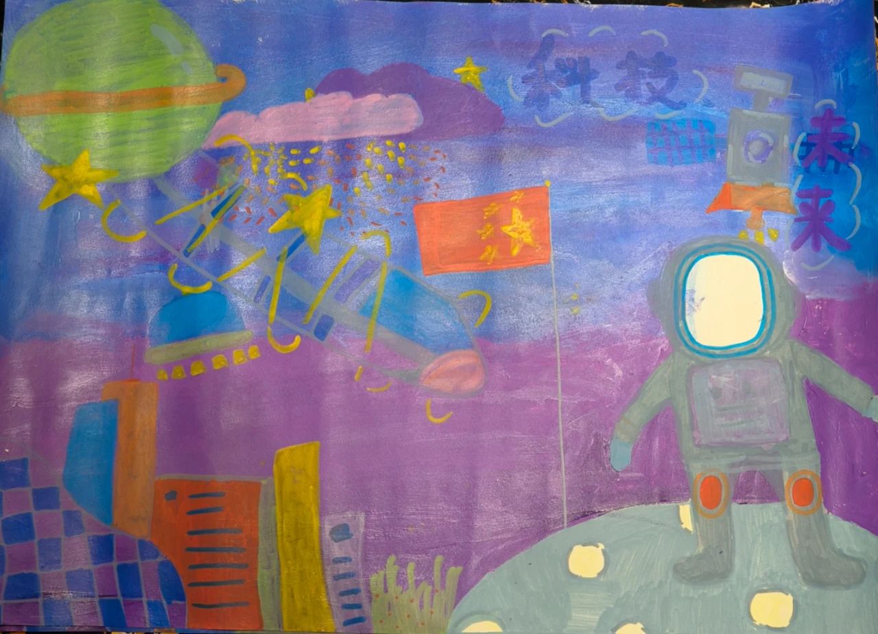 “童画家乡 多彩贵州”主题儿童画-第2张