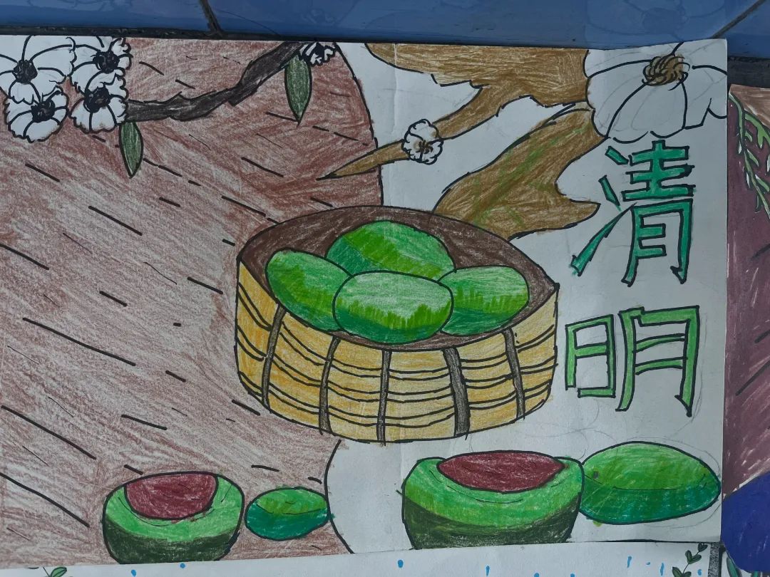小学生清明节儿童画优秀作品-第5张