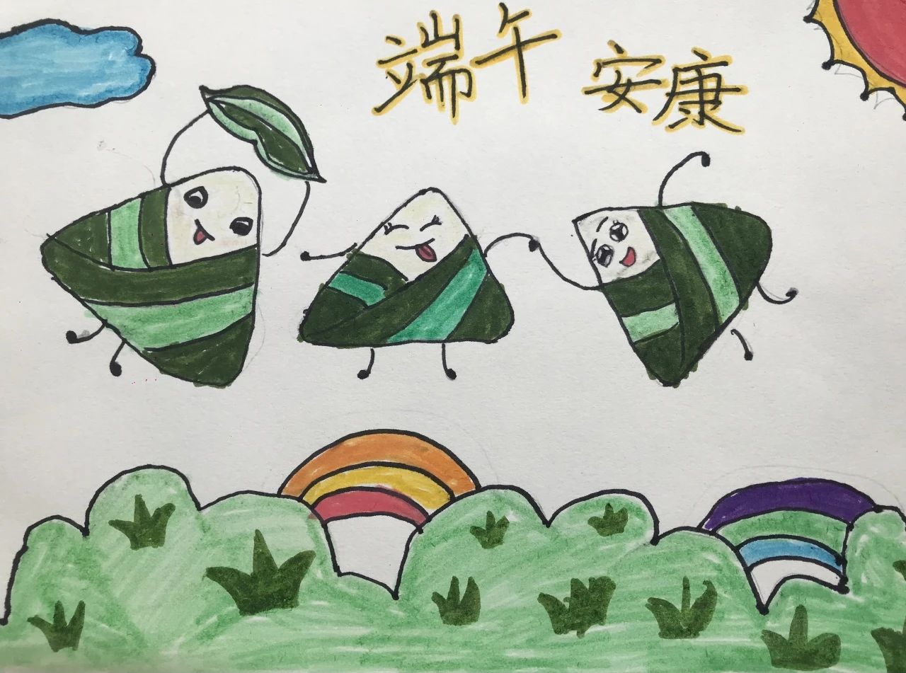 “情系端午 传统文化润童心”儿童画-第5张
