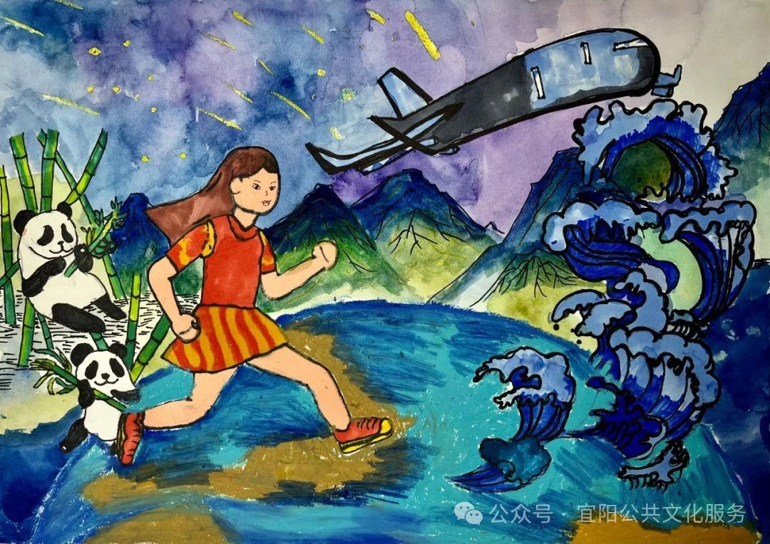 “守护美丽地球”世界地球日主题画-第5张