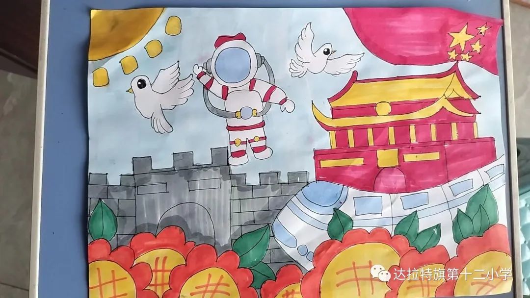 “八一建军节”主题儿童绘画作品-第3张
