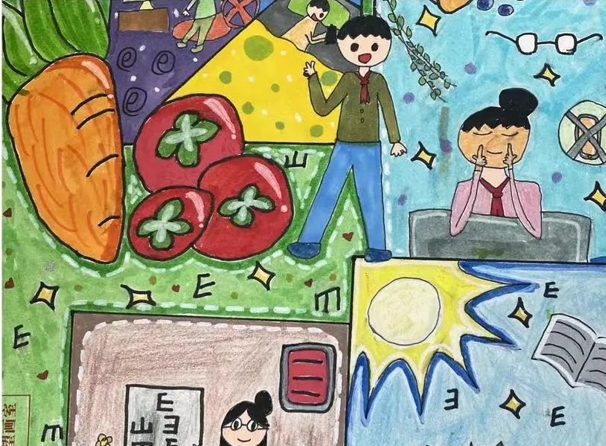 《关爱明天 爱眼护眼》主题创作绘画-第4张