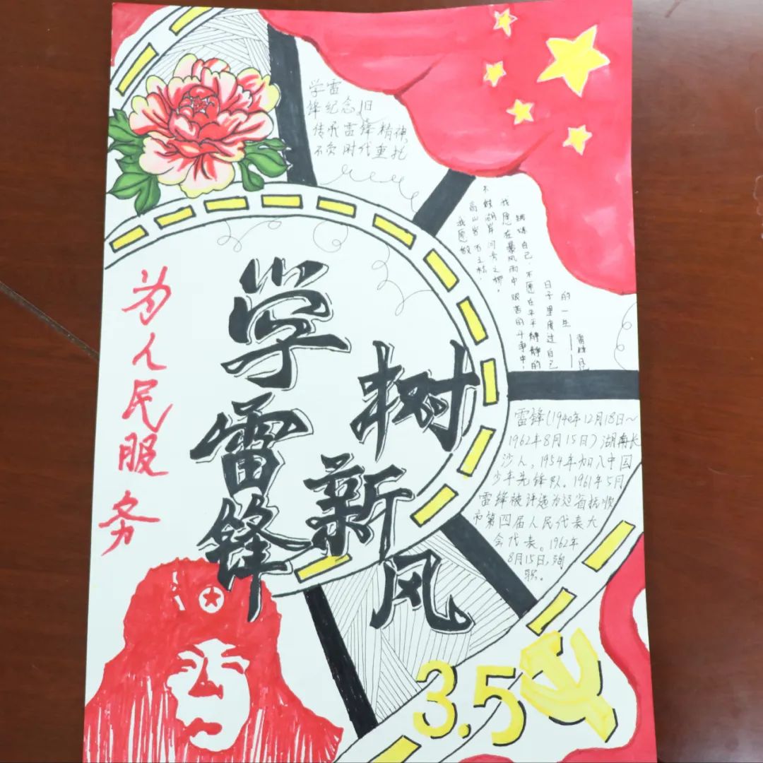 “我身边的雷锋精神”儿童绘画-第5张