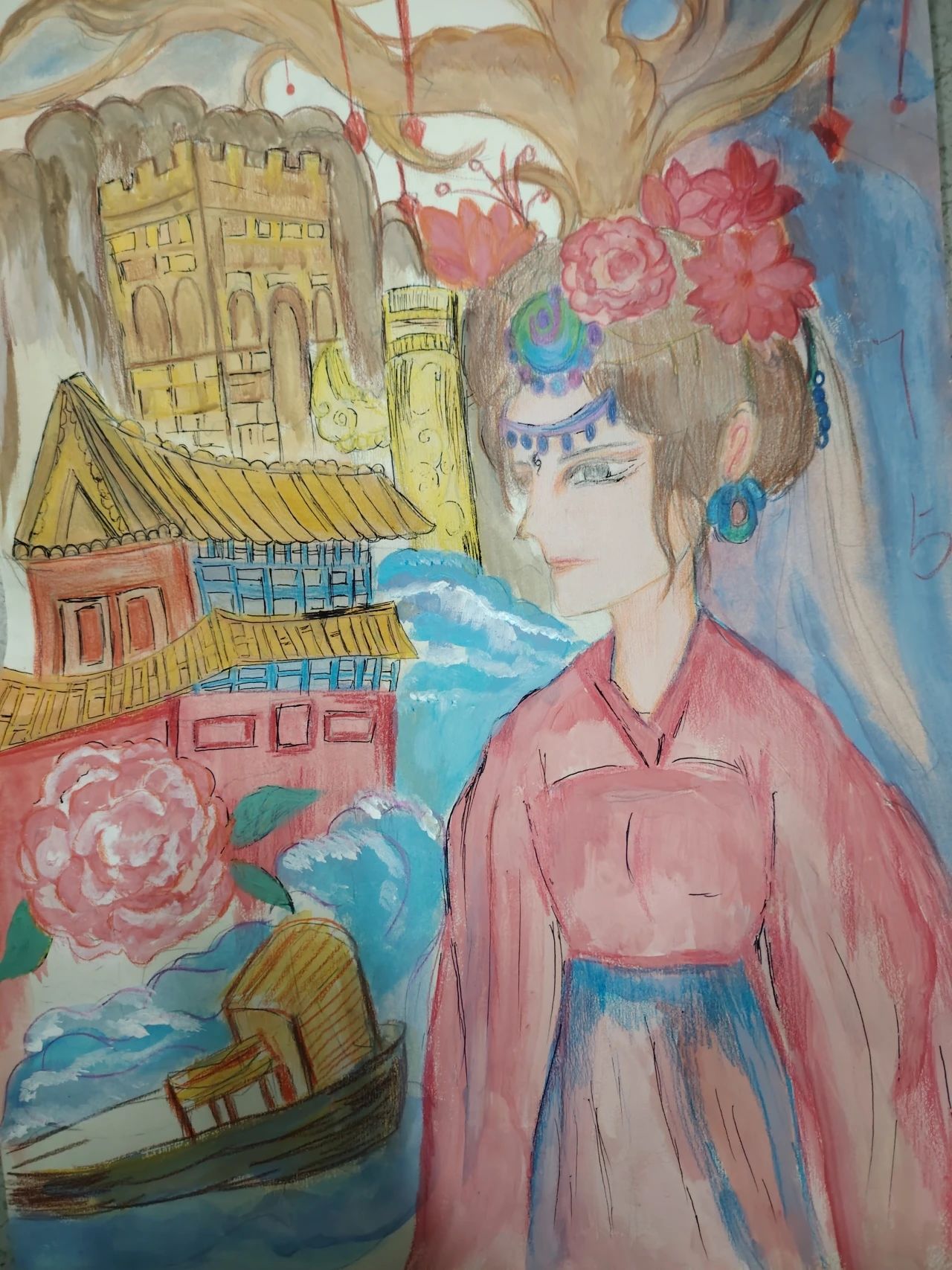 收藏!建国75周年优秀儿童画作品-第5张