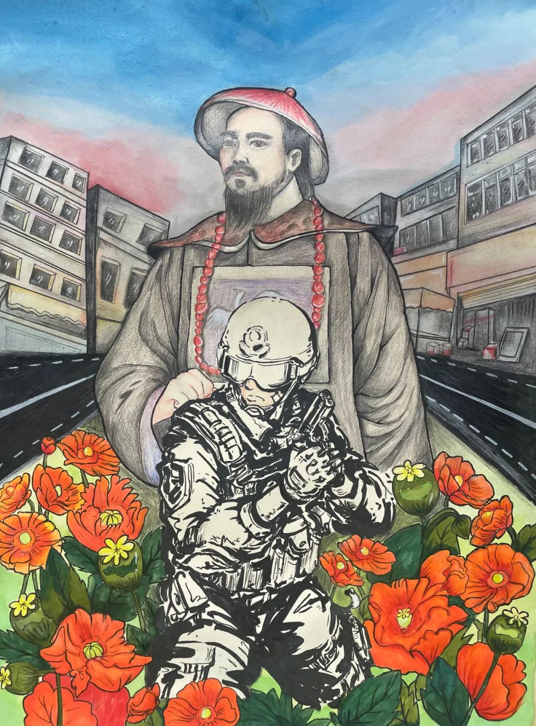 “青春不毒行 绘健康人生”绘画精选作品-第1张