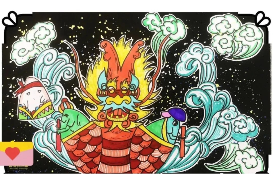 端午节主题的儿童画绘画作品大全-第6张